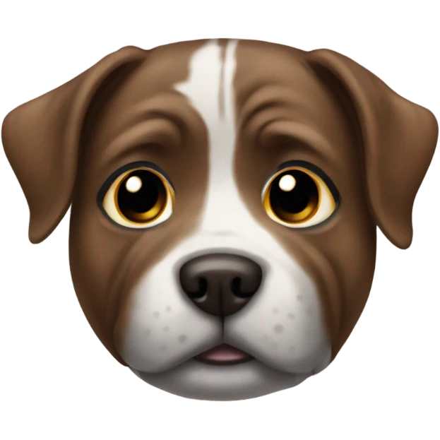 Brown brindle Dog in pajamas emoji