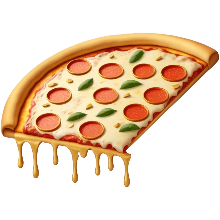 Pizza with gold bars emoji