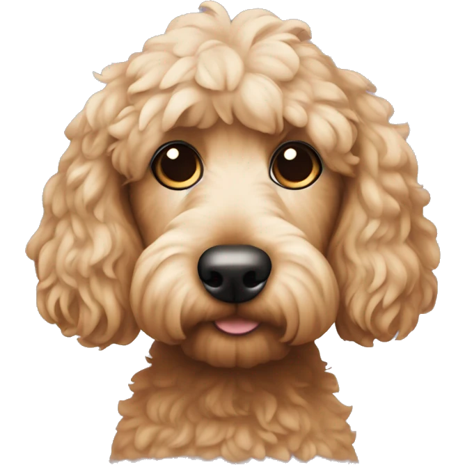 Cockapoo with no eyes emoji