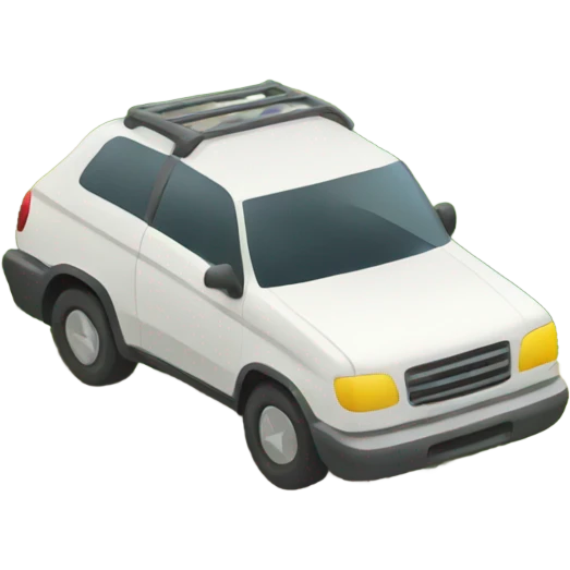 A car in a ditch emoji