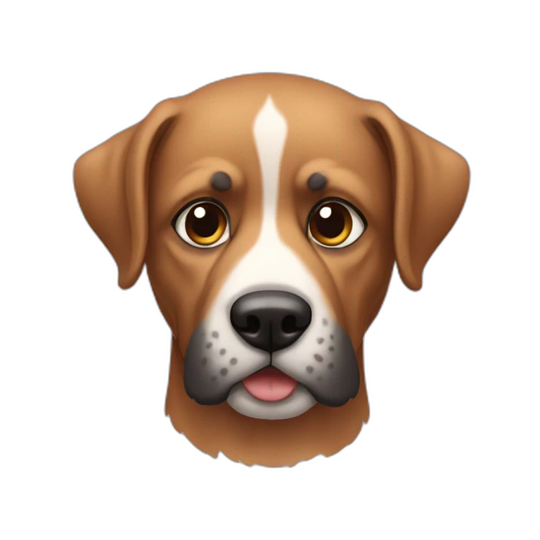 Perro con barba emoji