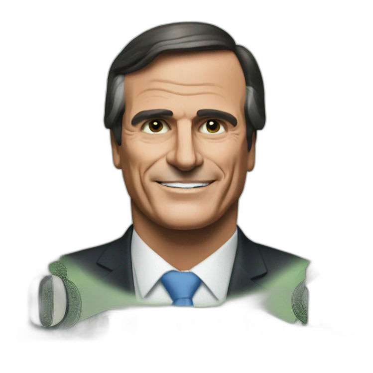 bolsonaro's one dollar paper money emoji