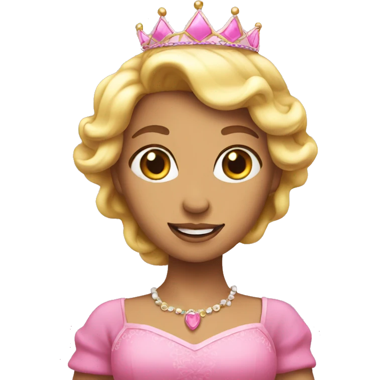 Pink princess  emoji