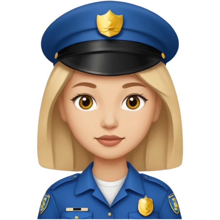 polic woman no hat emoji