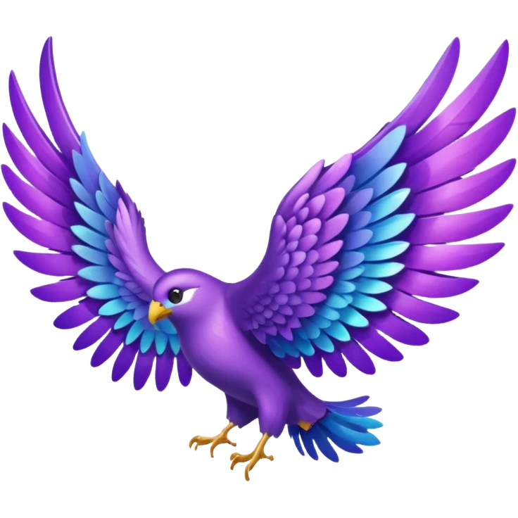 purple wing emoji