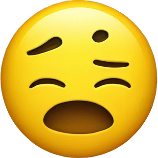 Yellow emoji with sarcastic expression emoji