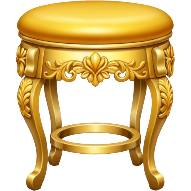 a golden stool emoji