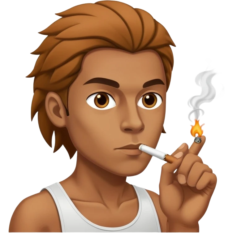 Sprinter smoking a joint  emoji