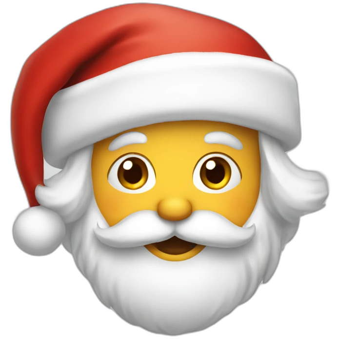 cute santa emoji
