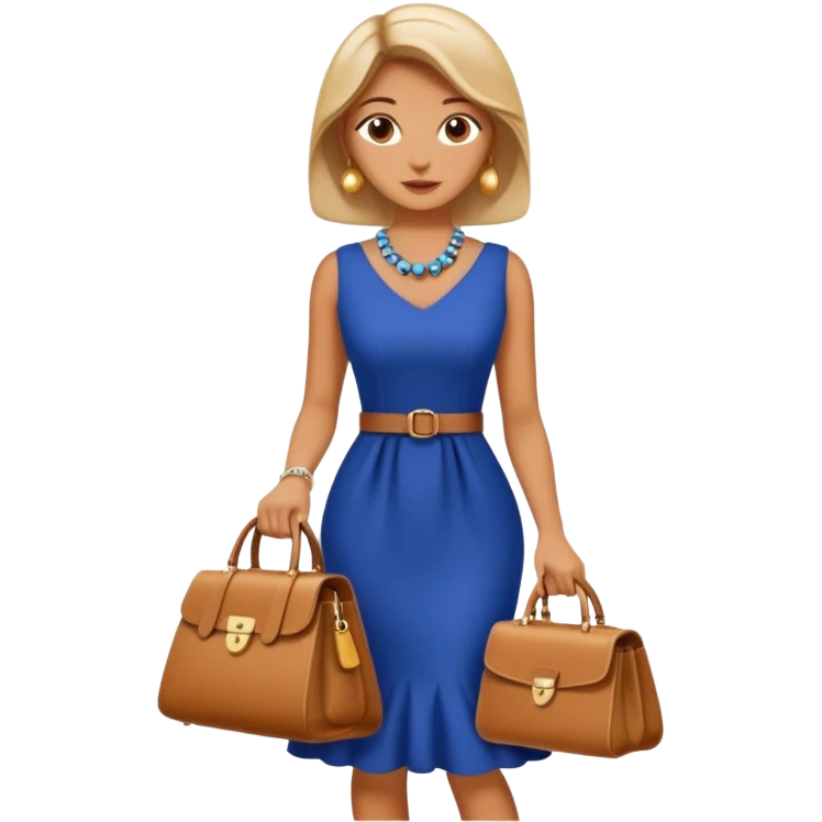 italian fashion with bag emoji