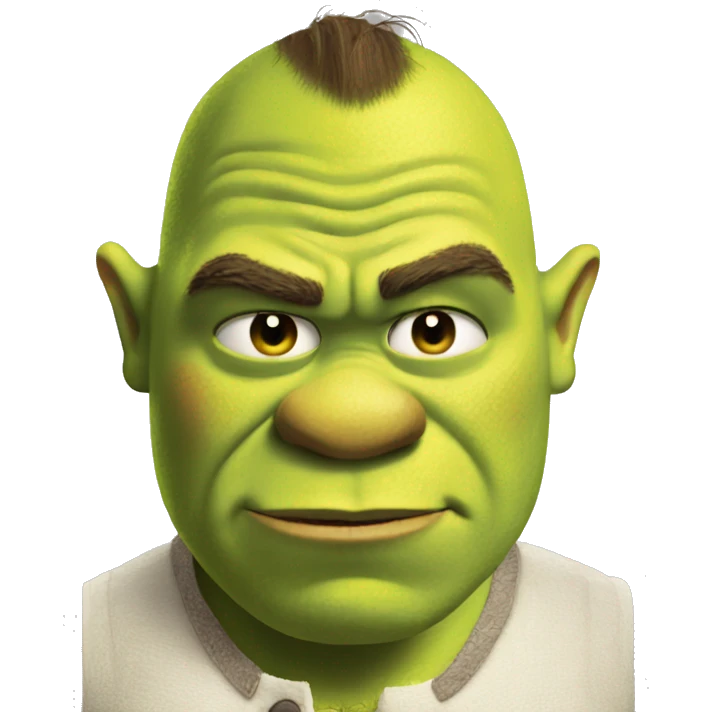Shrek saying no  emoji