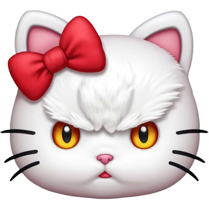 Angry hello kitty  emoji