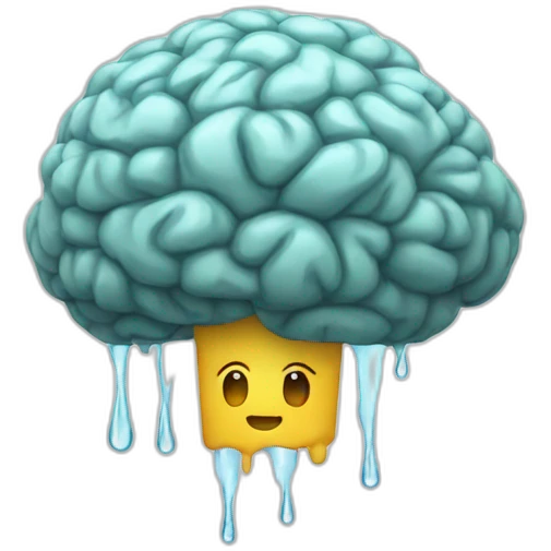 raining brains emoji