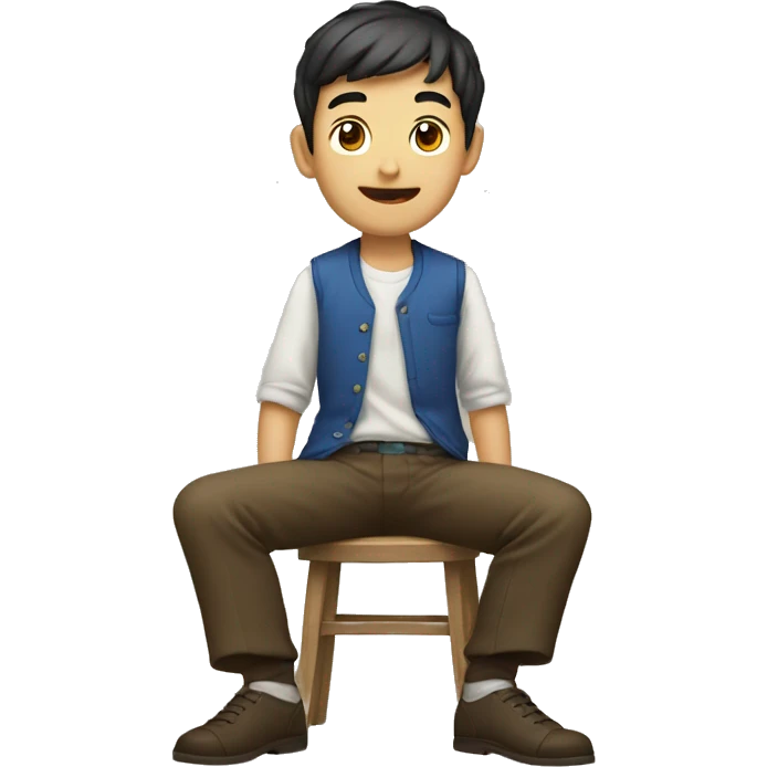 一个微笑的小男孩 emoji