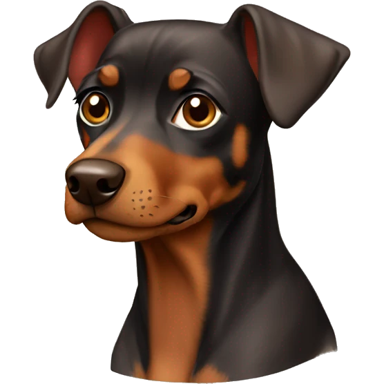 Old brown pinscher  emoji