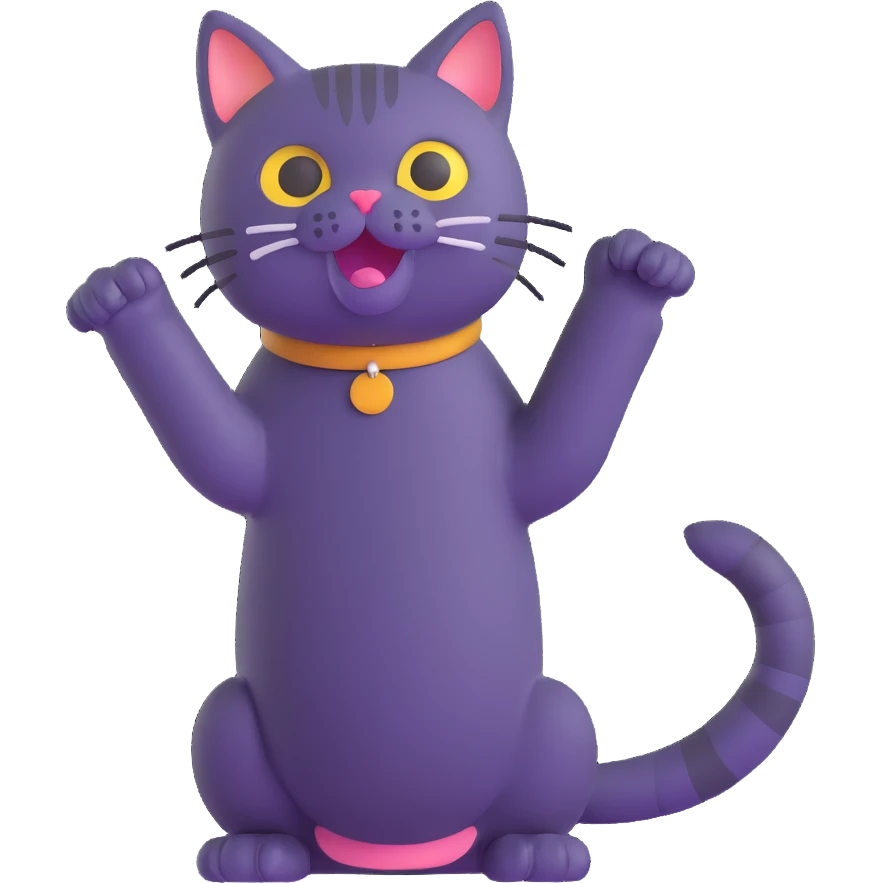 cat doing a mewing pose emoji
