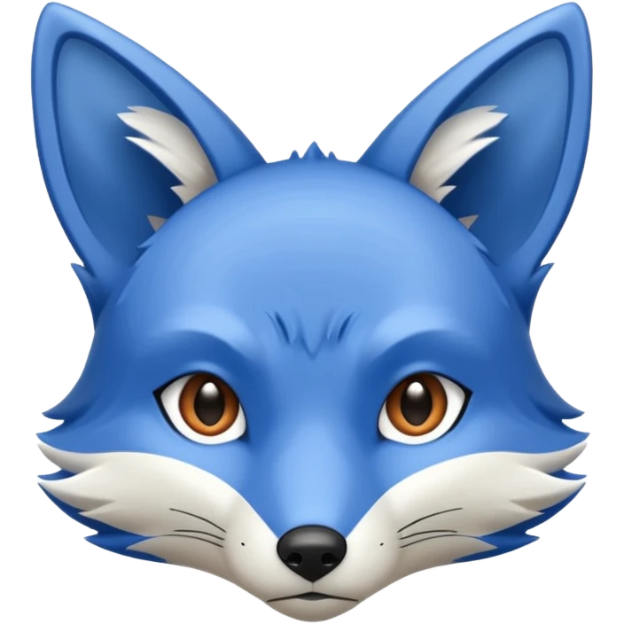 Blue fox emoji