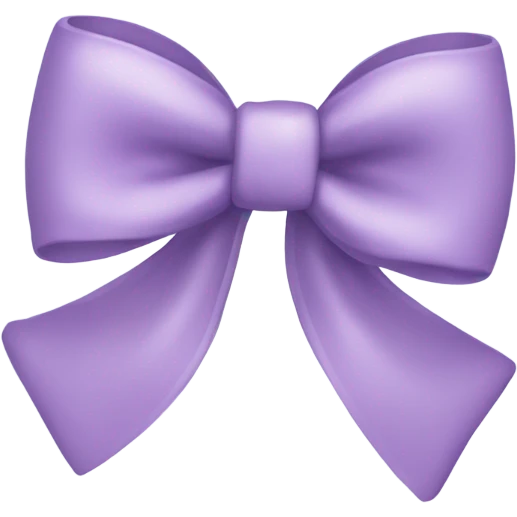 light purple bow emoji