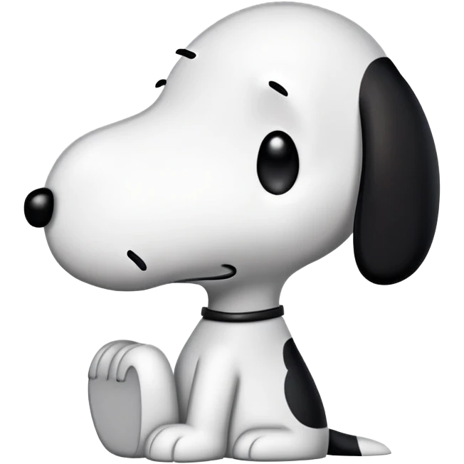 Confused snoopy emoji