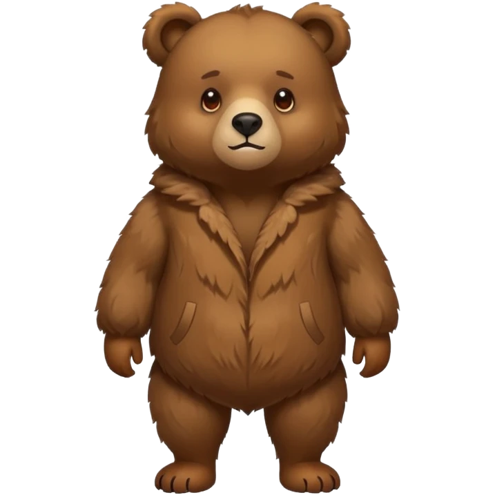 Bear on four legs emoji