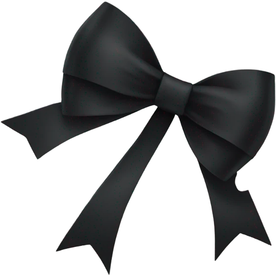 black bow emoji