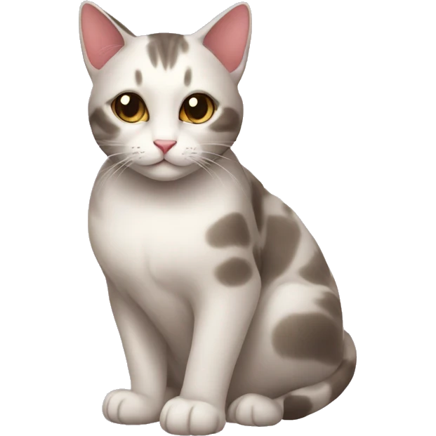 Cat with cherry blossom blooms emoji