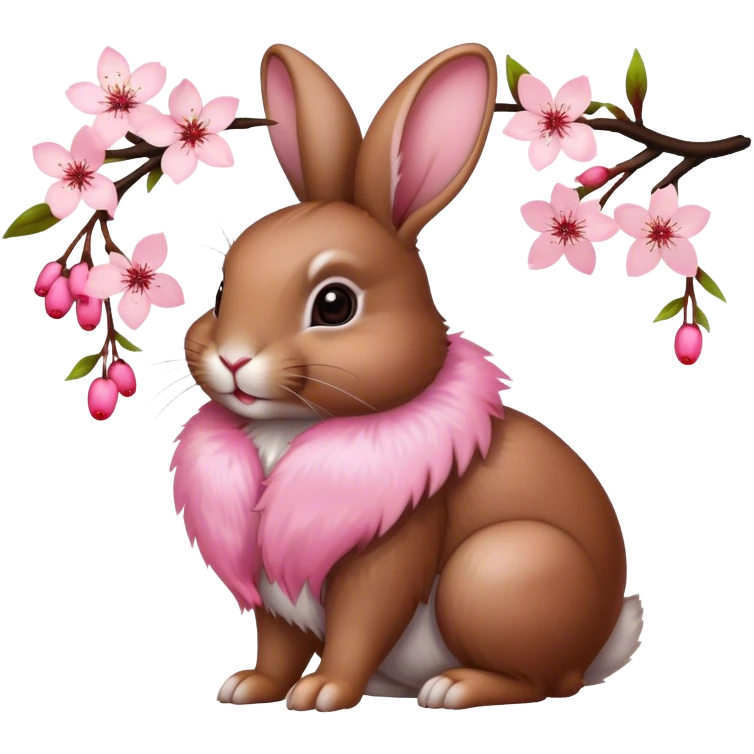 Cherry Blossom rabbit emoji