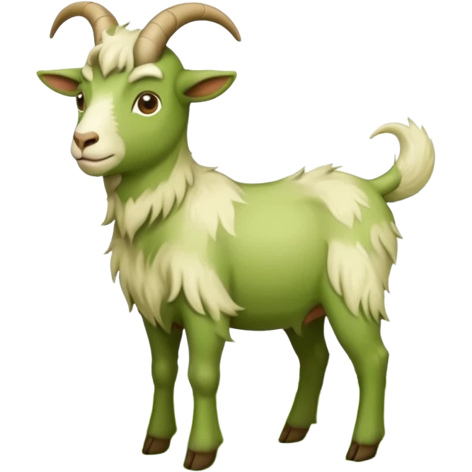 Green goat emoji