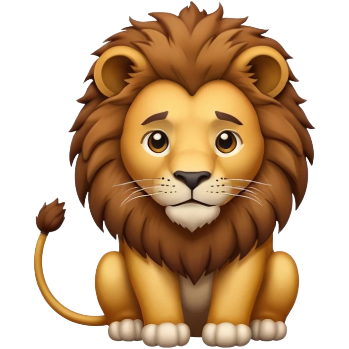 shit lion emoji