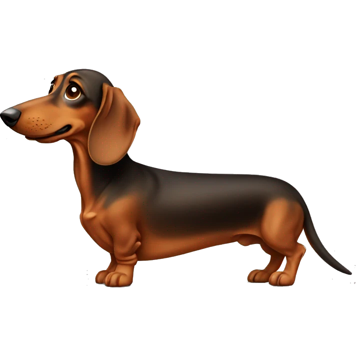 Super long dachshund emoji