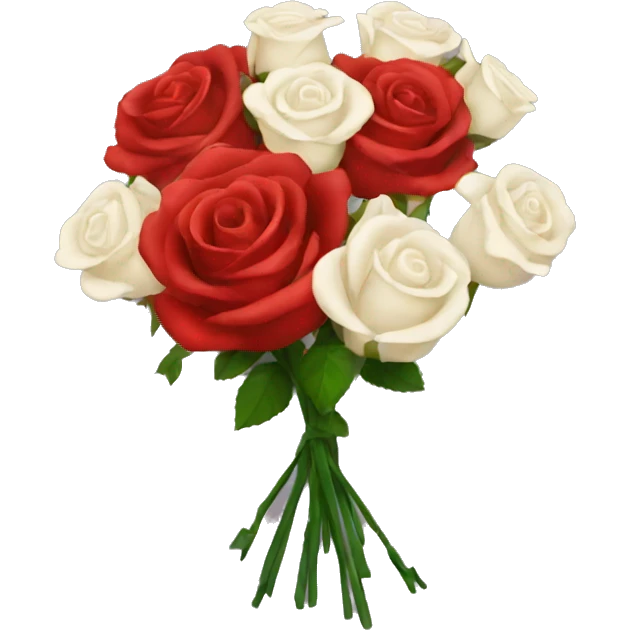 red rose bouquet  emoji