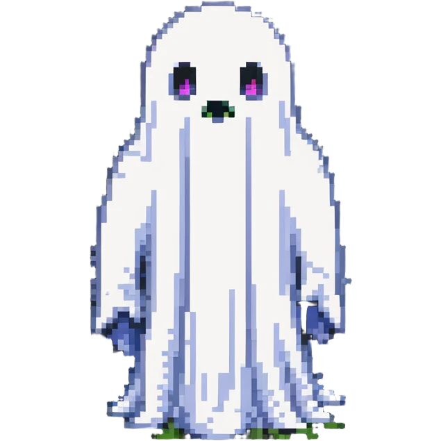 ghost with soft outline emoji