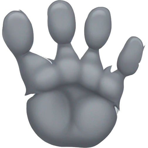  grey kitten paws emoji
