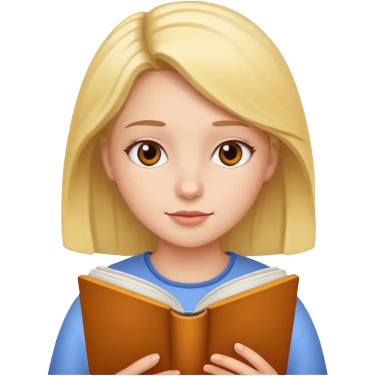 girl reading emoji