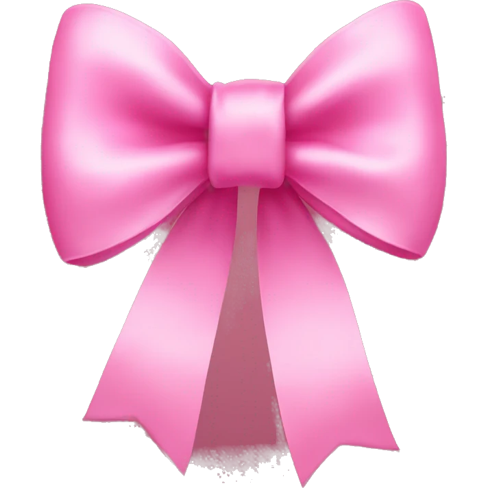 Pink bow emoji