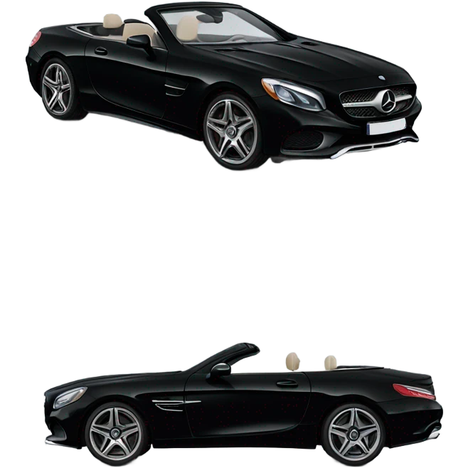 Black Mercedes convertible emoji