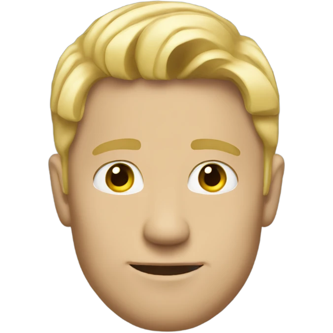 Handsome lean blonde man  emoji
