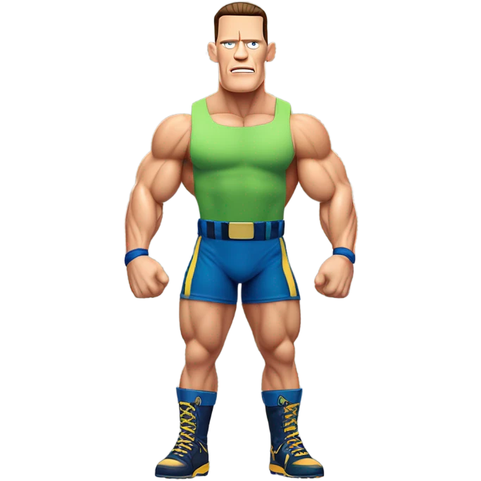 John cena with huge muscles emoji