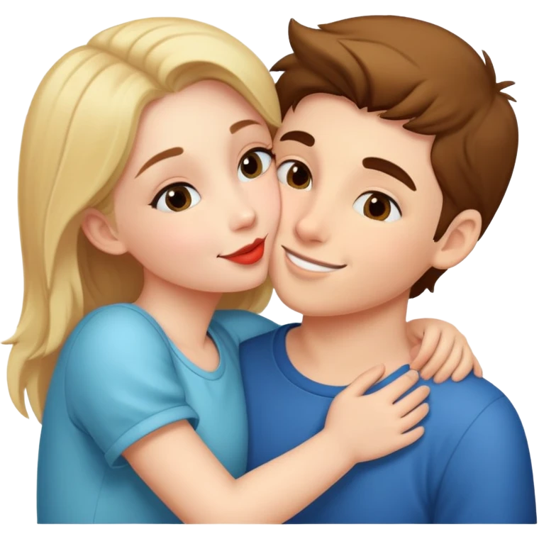 Girl kiss boy  emoji