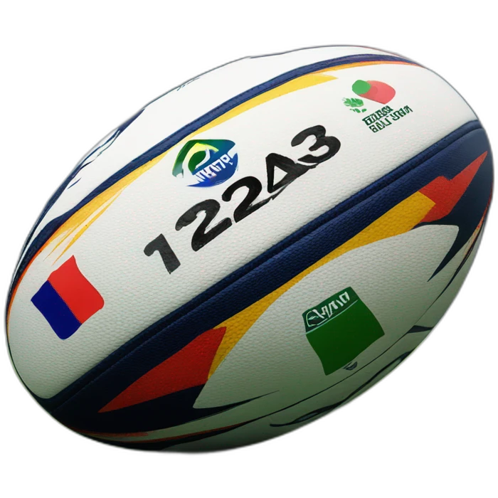 The 2023 World Cup French rugby ball from GILBERT emoji