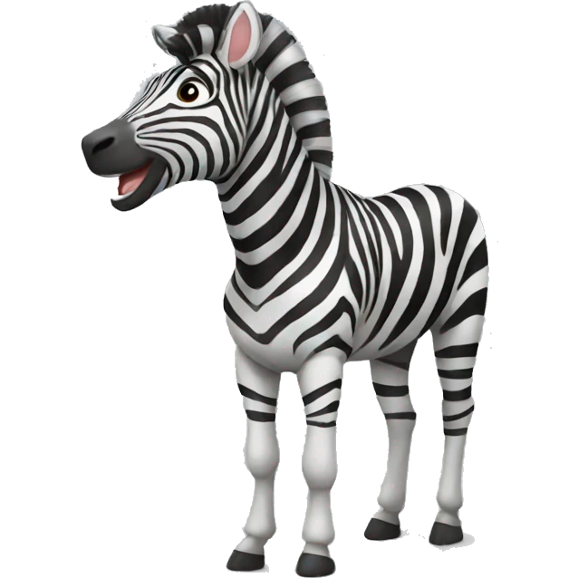 zebra cheering emoji
