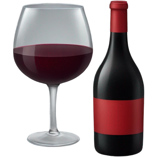 Red wine emoji