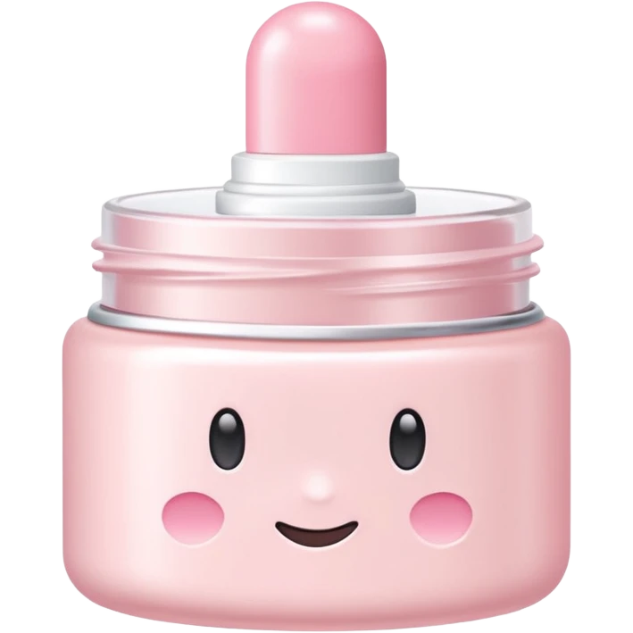 Aesthetic skincare light pink emoji