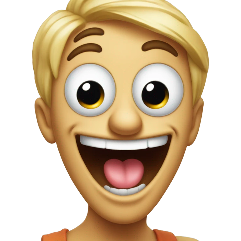 Funny face saying okay emoji
