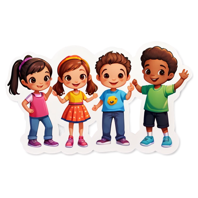 Five friends emoji
