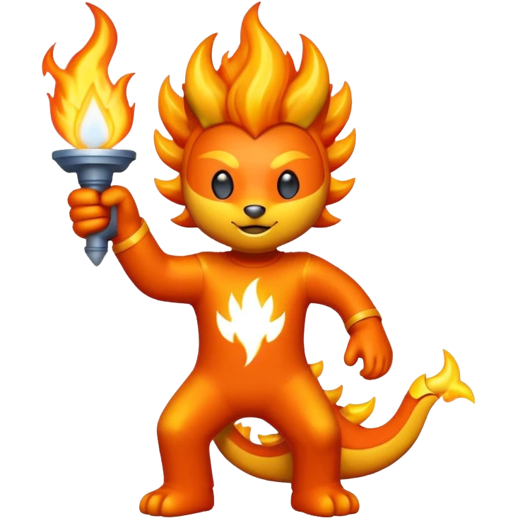 liberty university sparky flames emoji