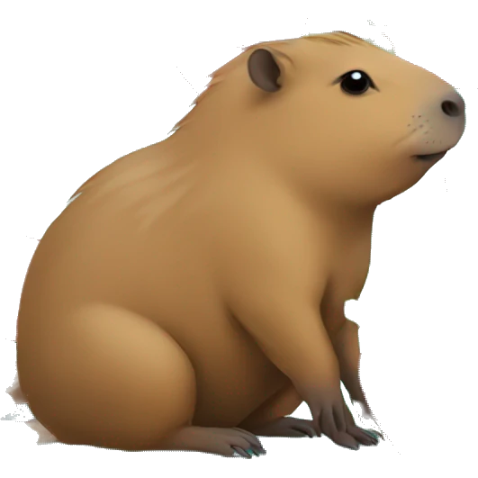 capybara with strawberries emoji
