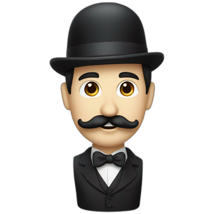 kim yon un con bigote de chaplin emoji