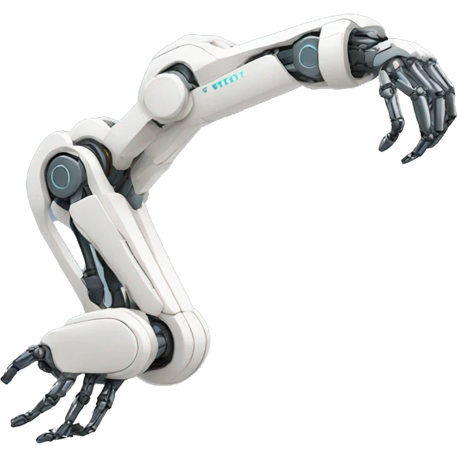 a robotic arm with veins. emoji