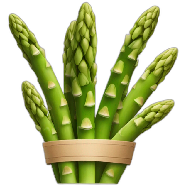 Fashionable asparagus emoji